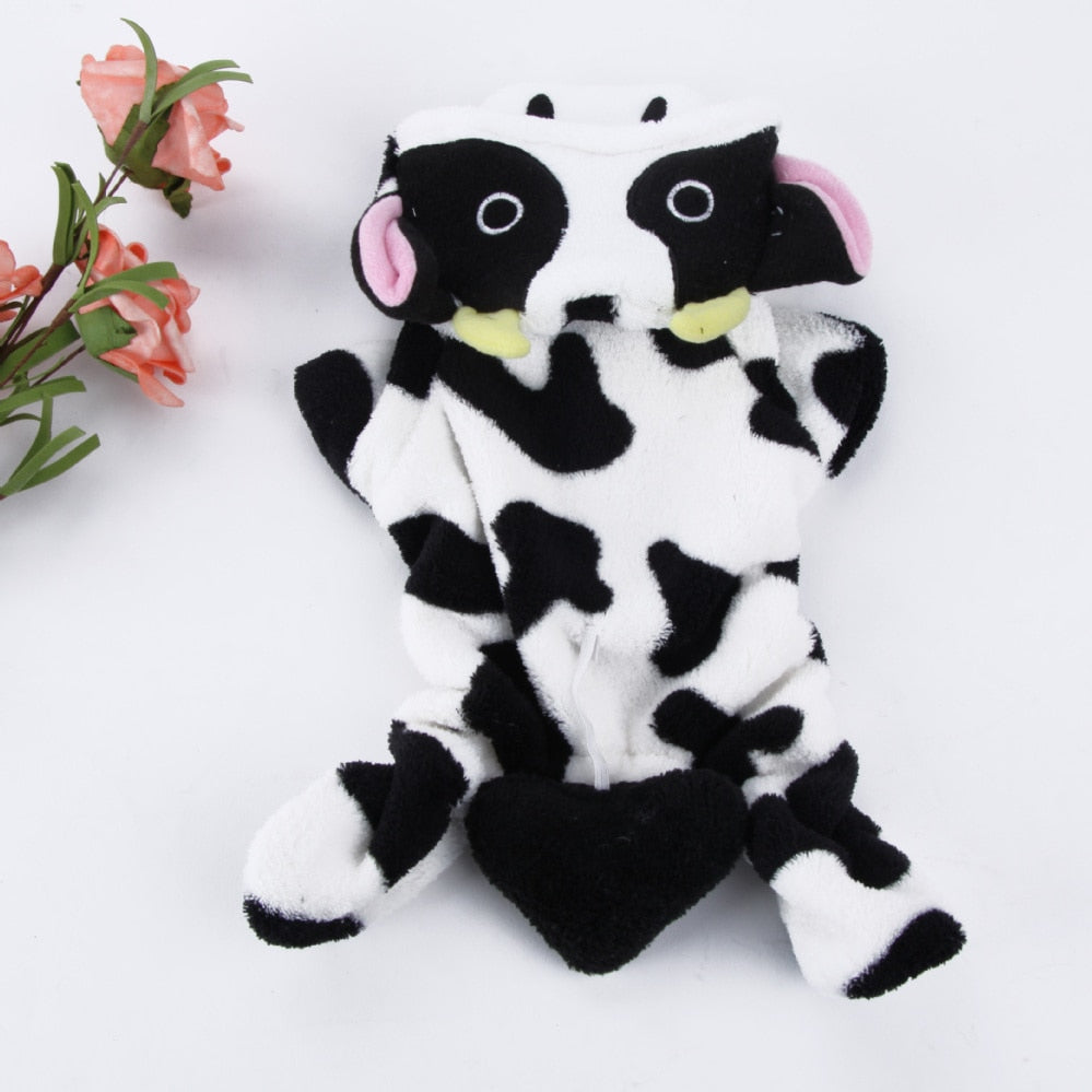 Cow Costume for Cat