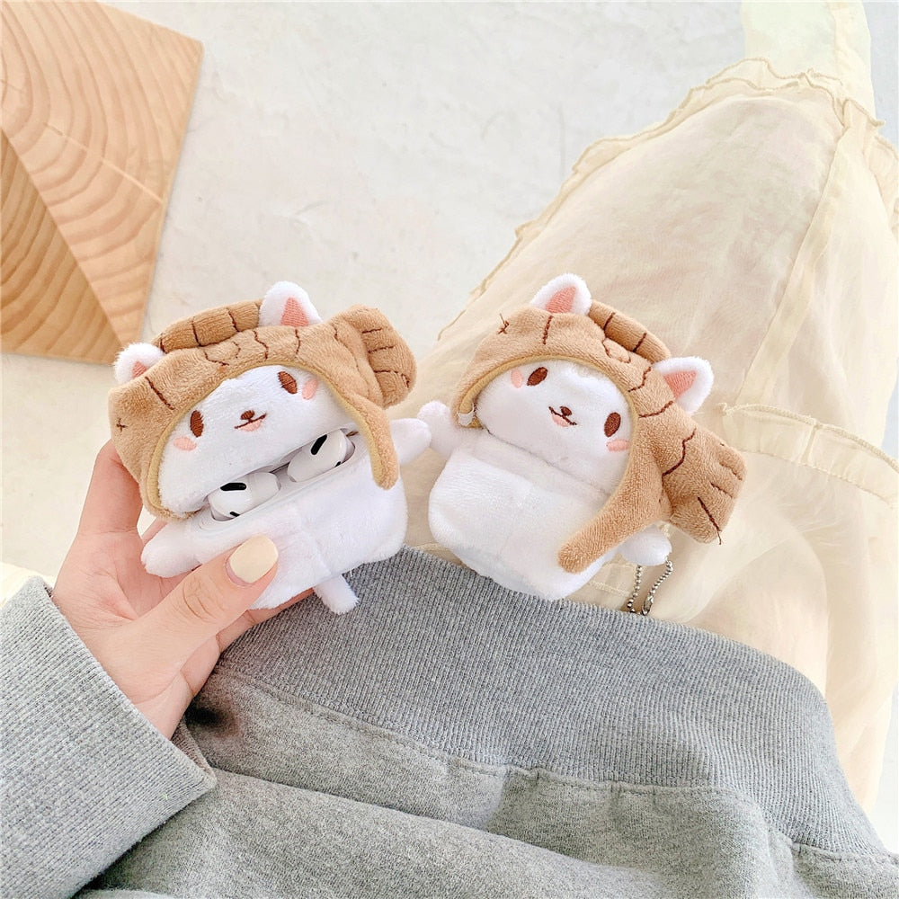 3D Cat plush AirPod Case