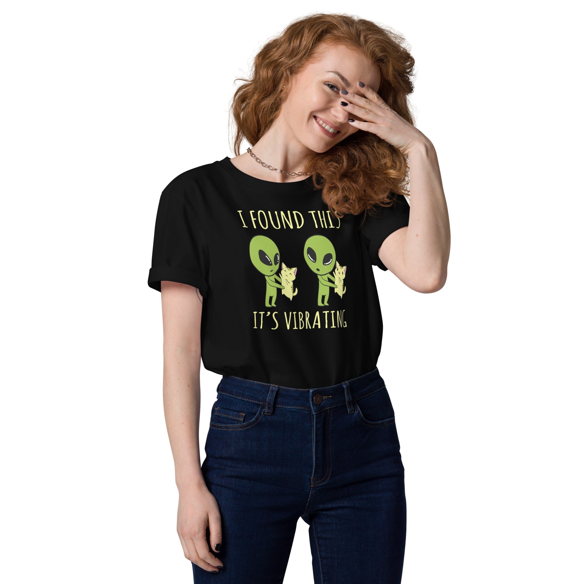 Alien and Cat shirt