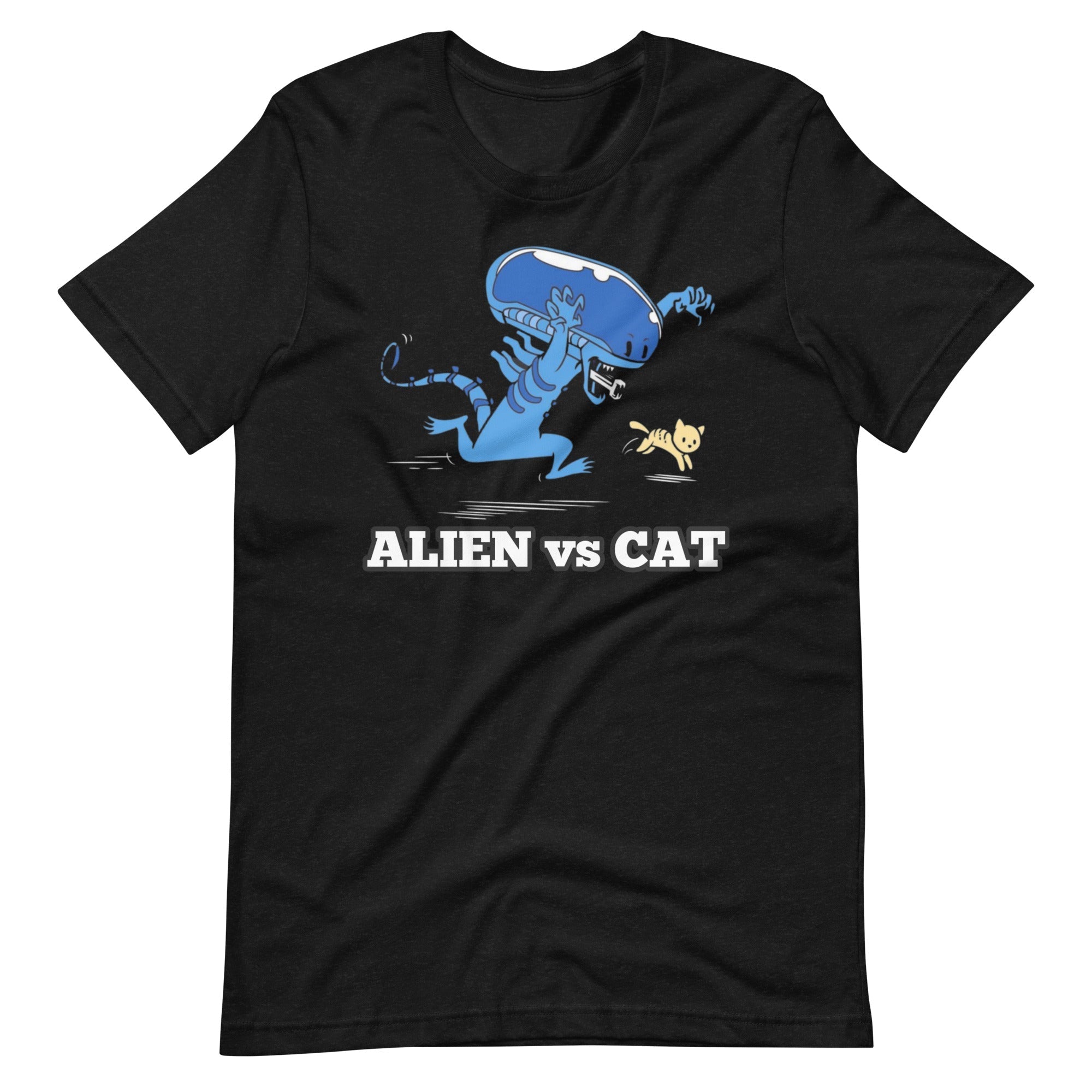 Alien chasing Cat shirt