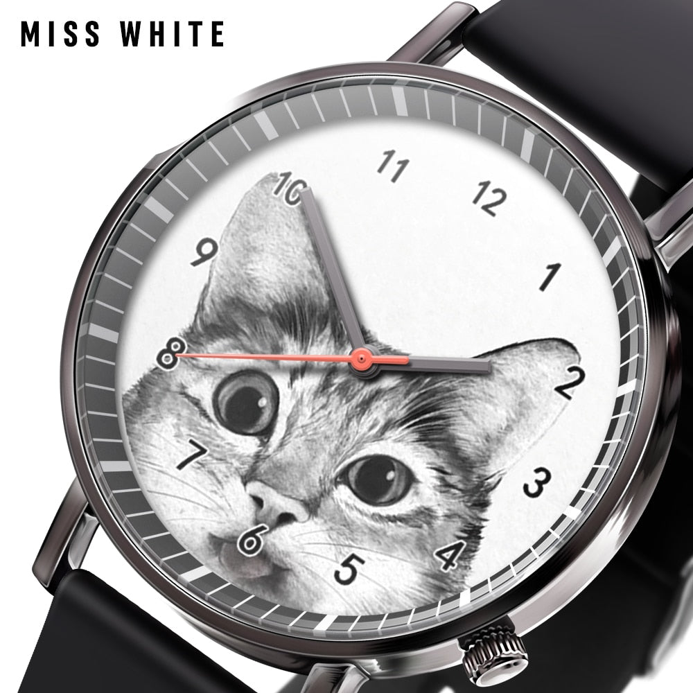 Black and White Cat Watch