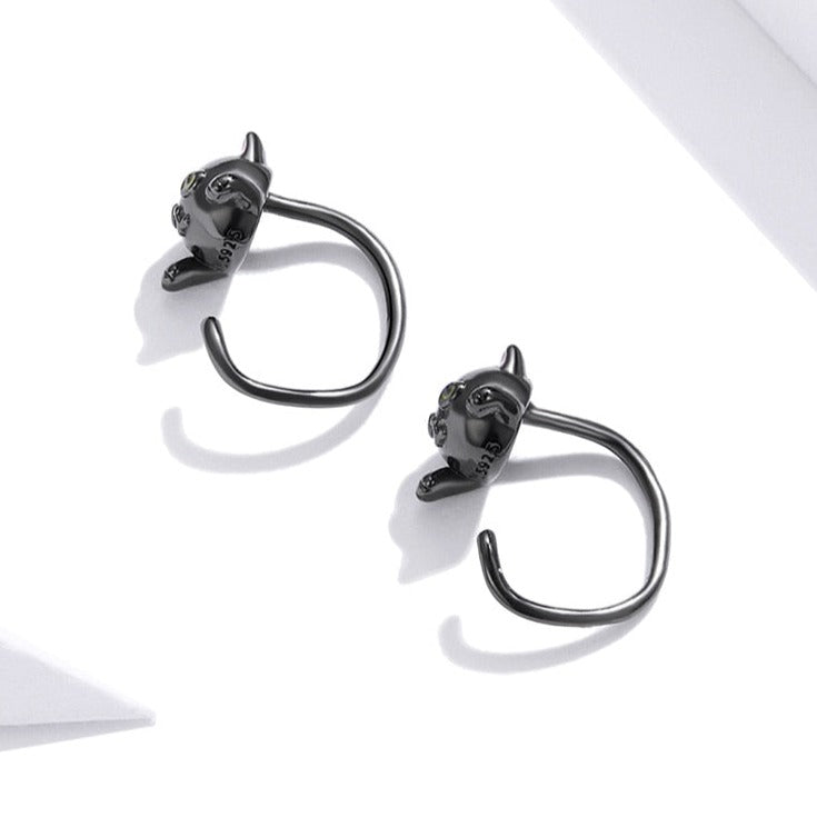 Black Cat Earrings