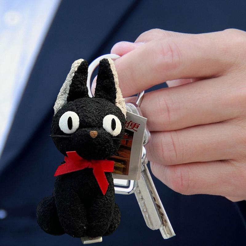 Black Cat Plush Keychain