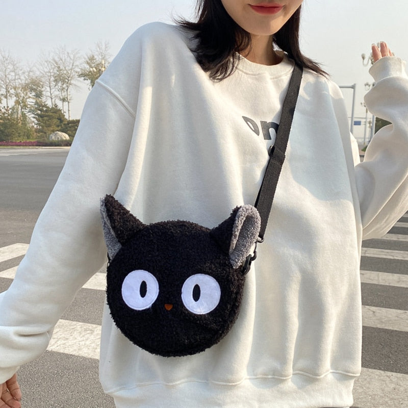 Black Crossbody Cat Purse