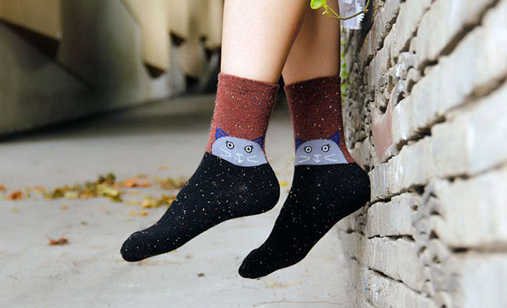 Calico Cat Socks