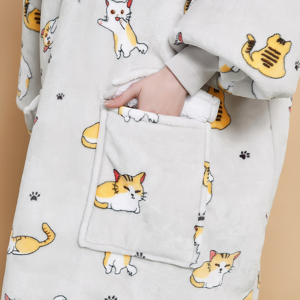 Cat Blanket Hoodie