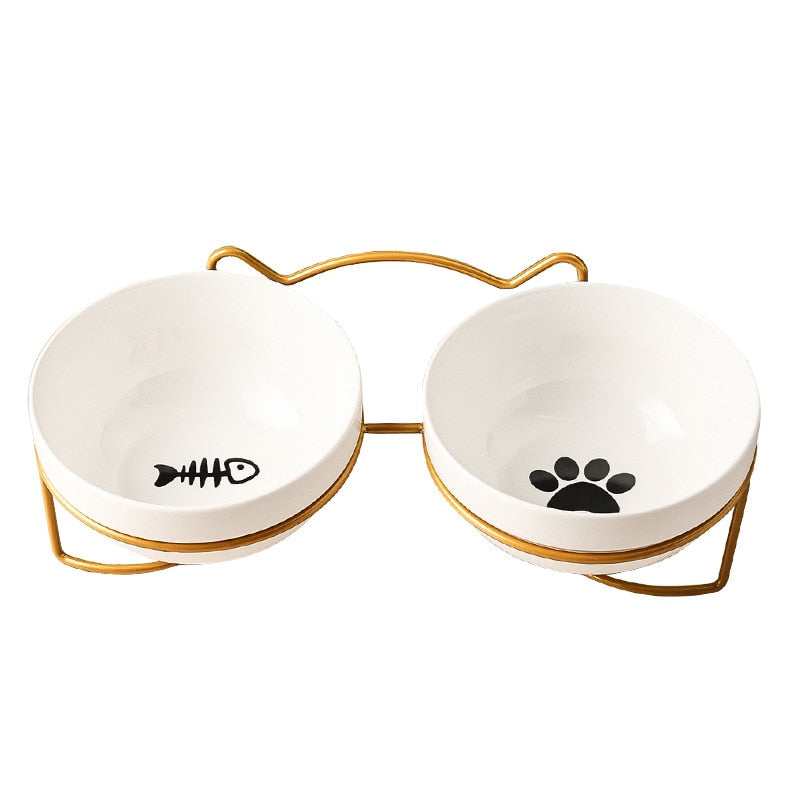 Cat Bowls with Stand