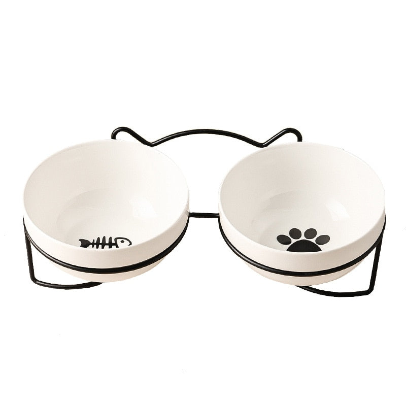 Cat Bowls with Stand