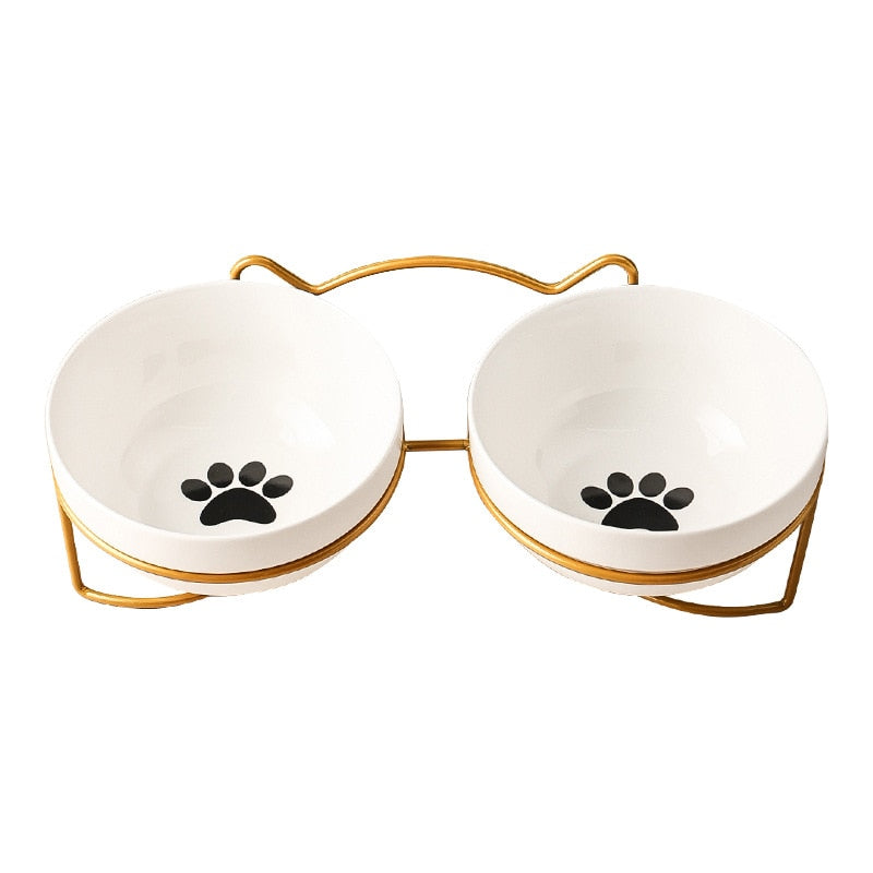 Cat Bowls with Stand