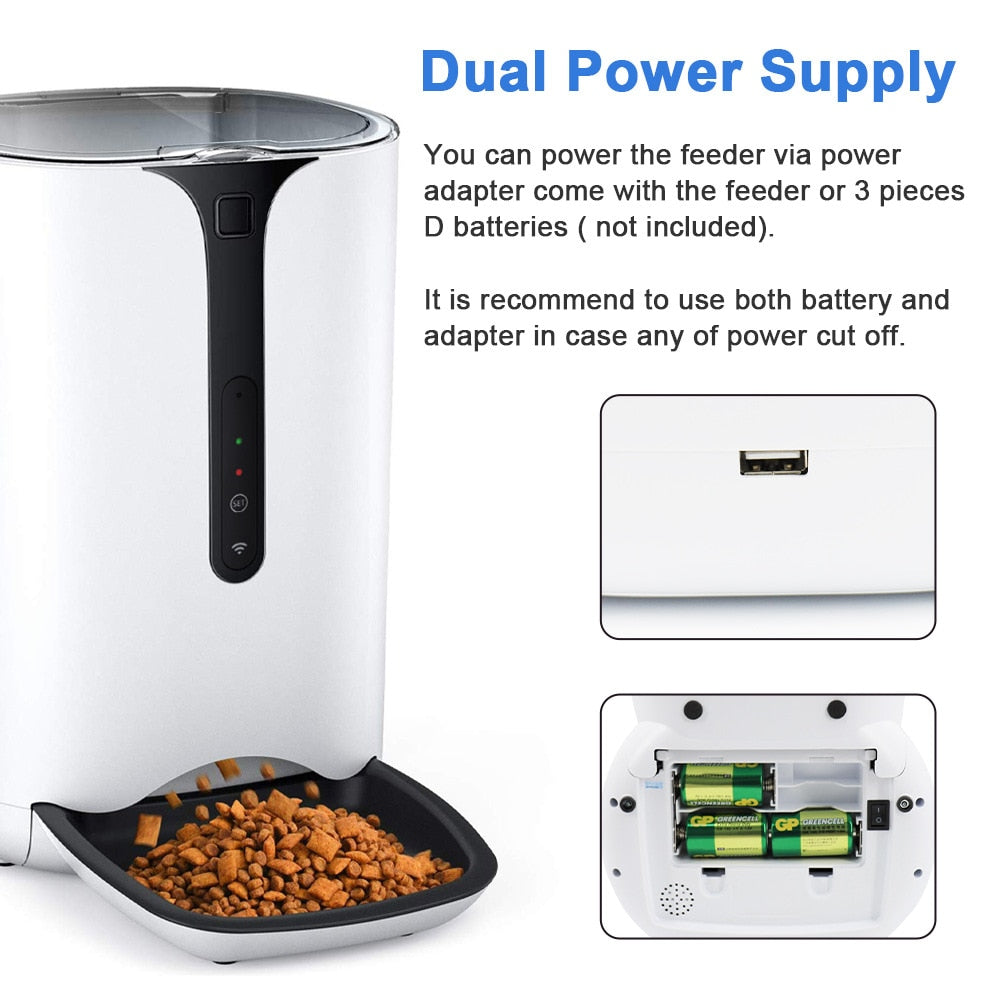 Cat Food Dispenser With Camera