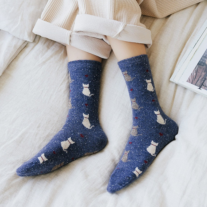 Cat Fuzzy Socks