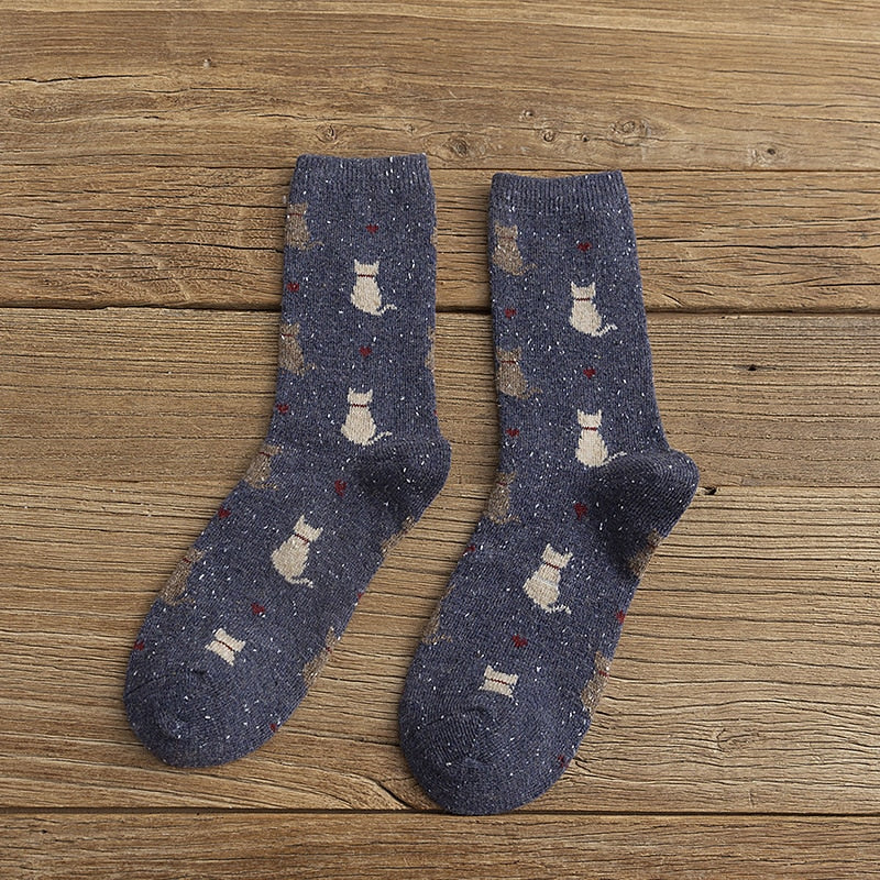 Cat Fuzzy Socks