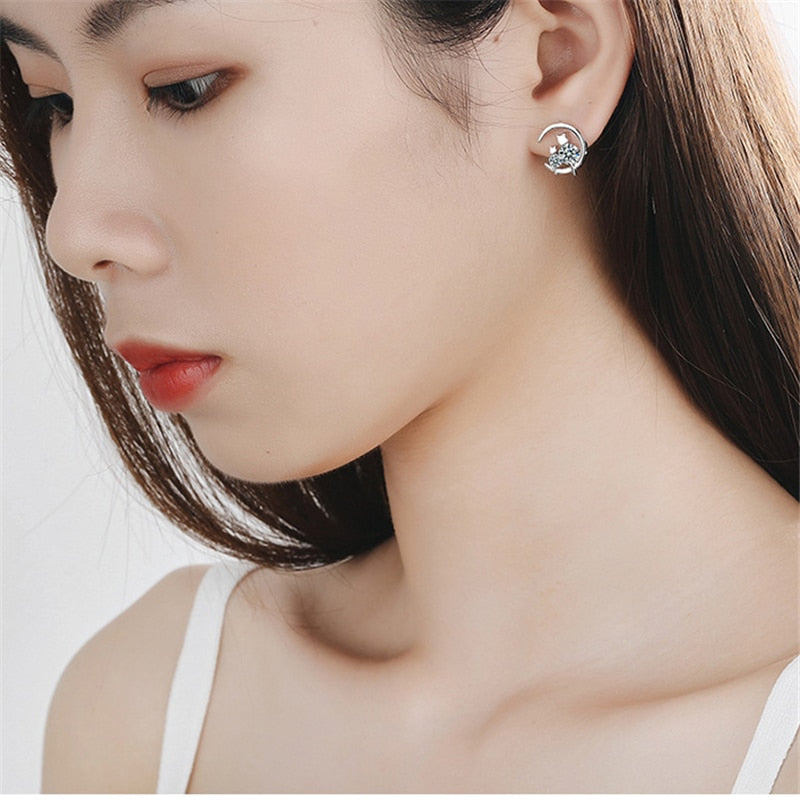 Cat Moon Earrings