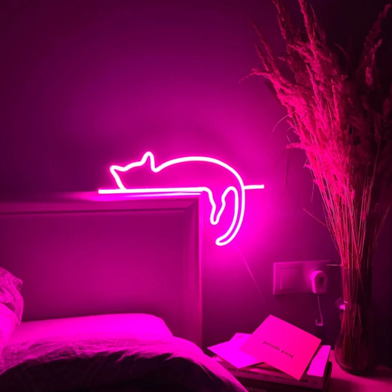 Cat Neon Night Light