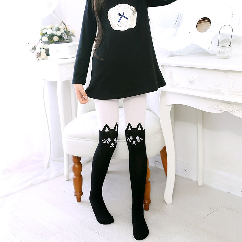 Cat Pattern Pantyhose