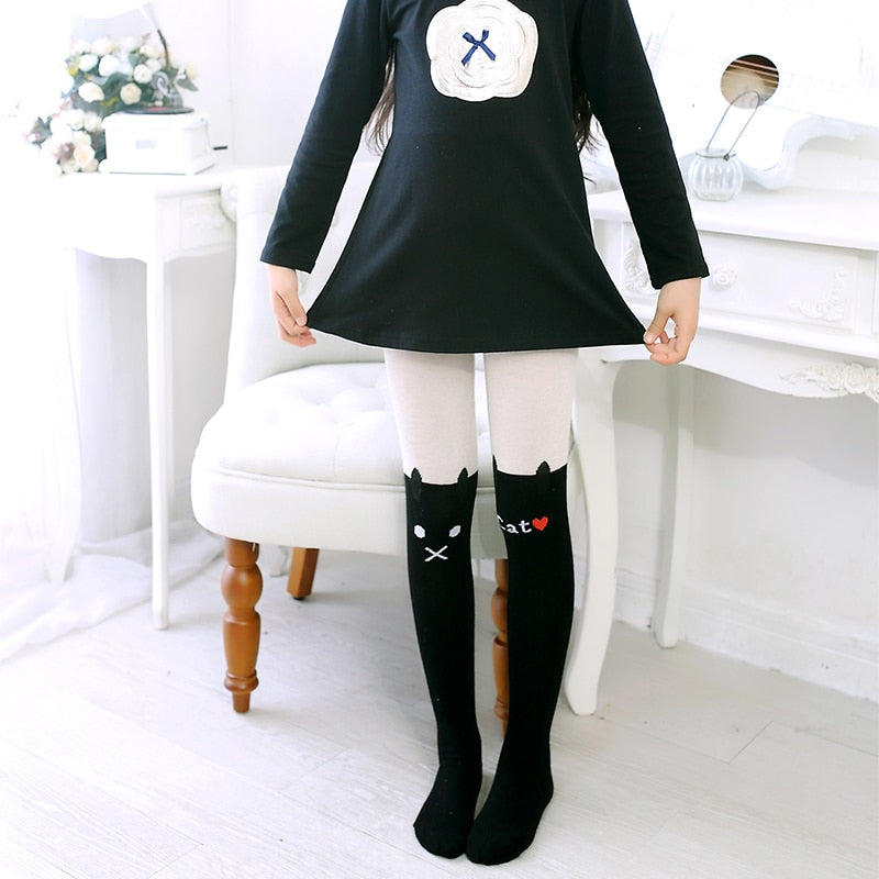 Cat Pattern Pantyhose