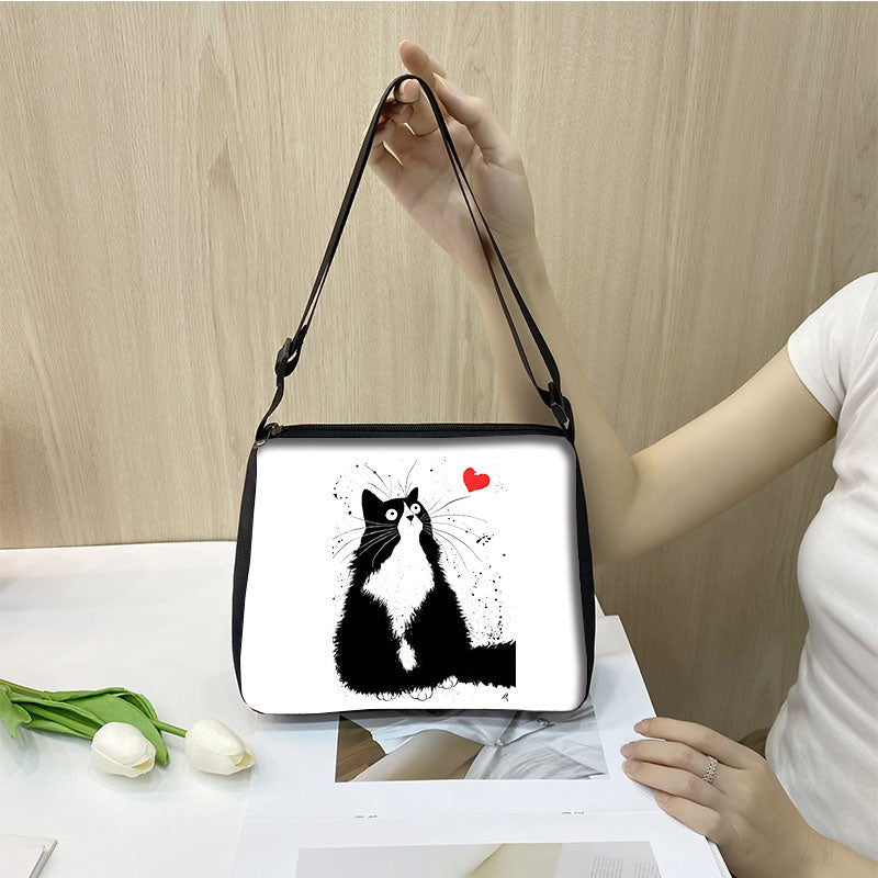 Cat Print Handbag