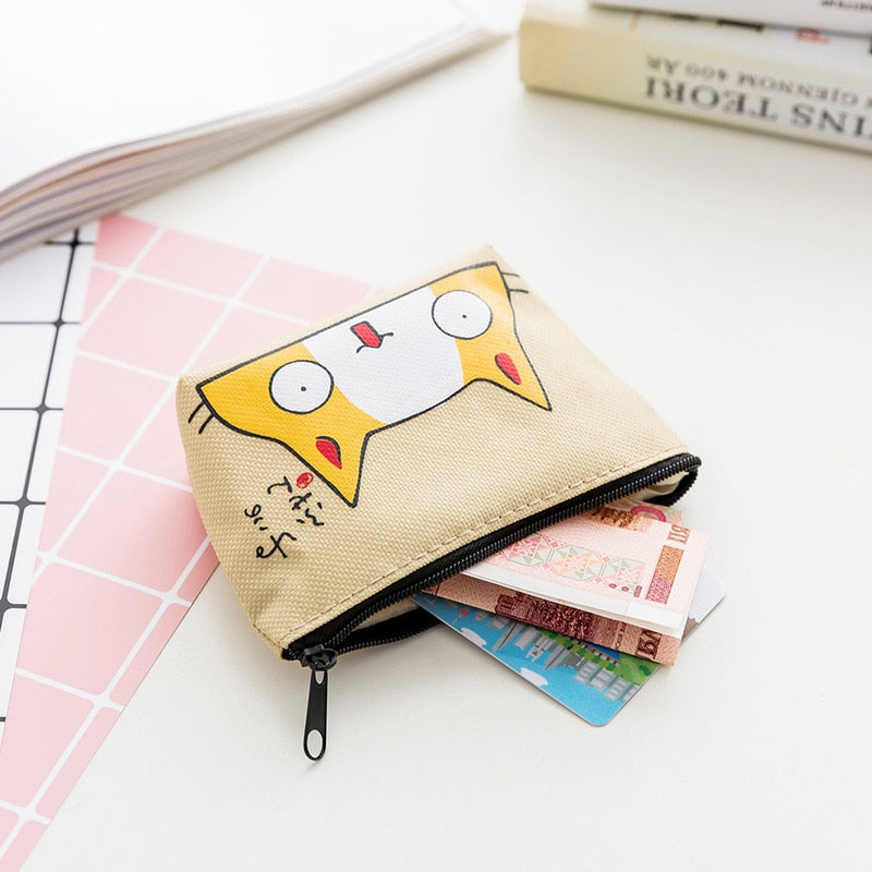 Cat Print Purse