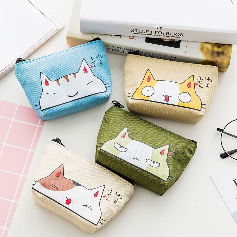 Cat Print Purse