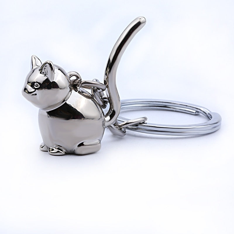 Cat Shaped Keychain