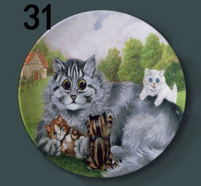 Ceramic Cat Wall Art