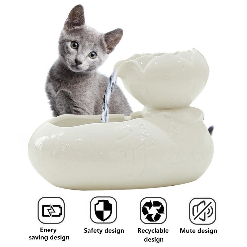 Ceramic Cat Water Fountain