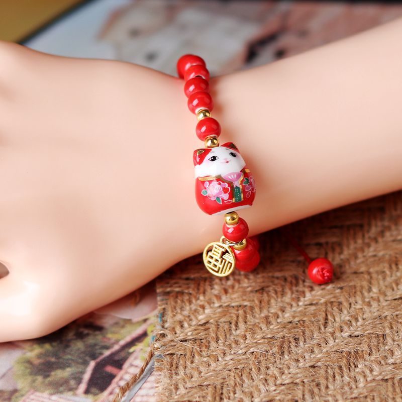 Chinese Lucky Cat Bracelet
