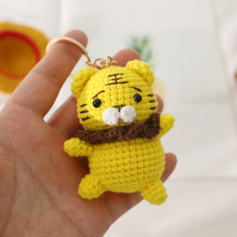 Crochet Cat Keychain