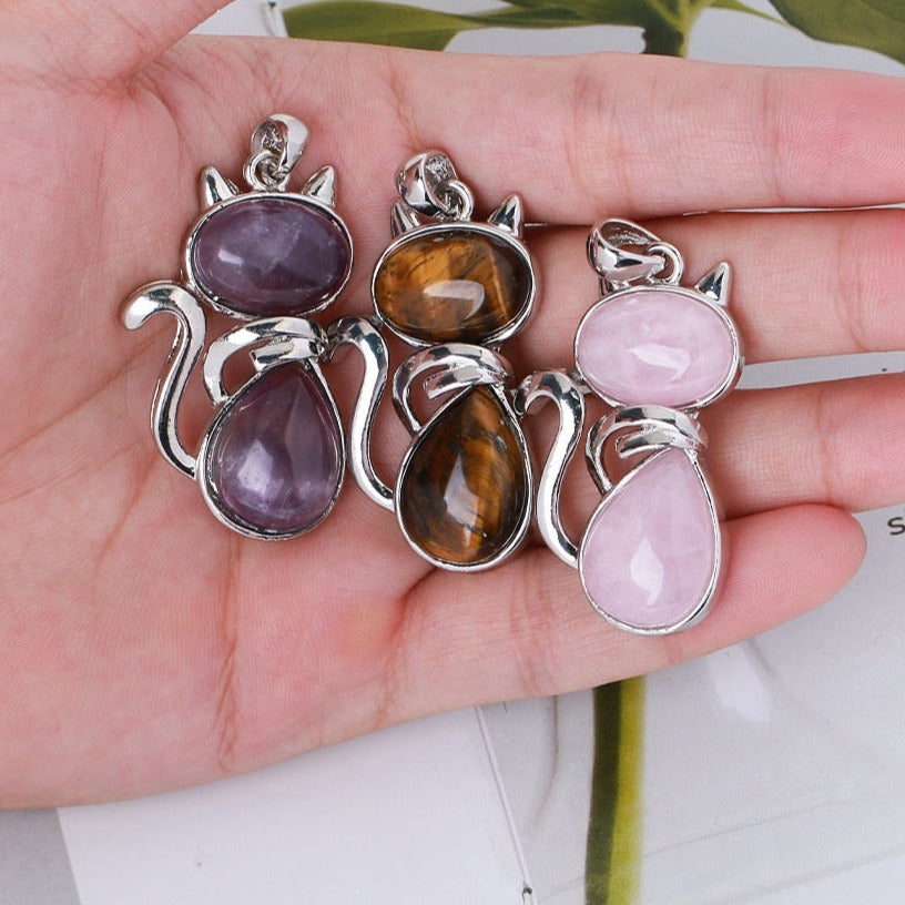 Crystal Cat Necklace