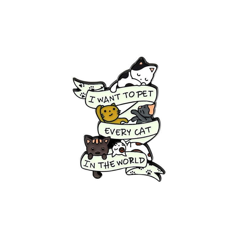 Cute cat pins