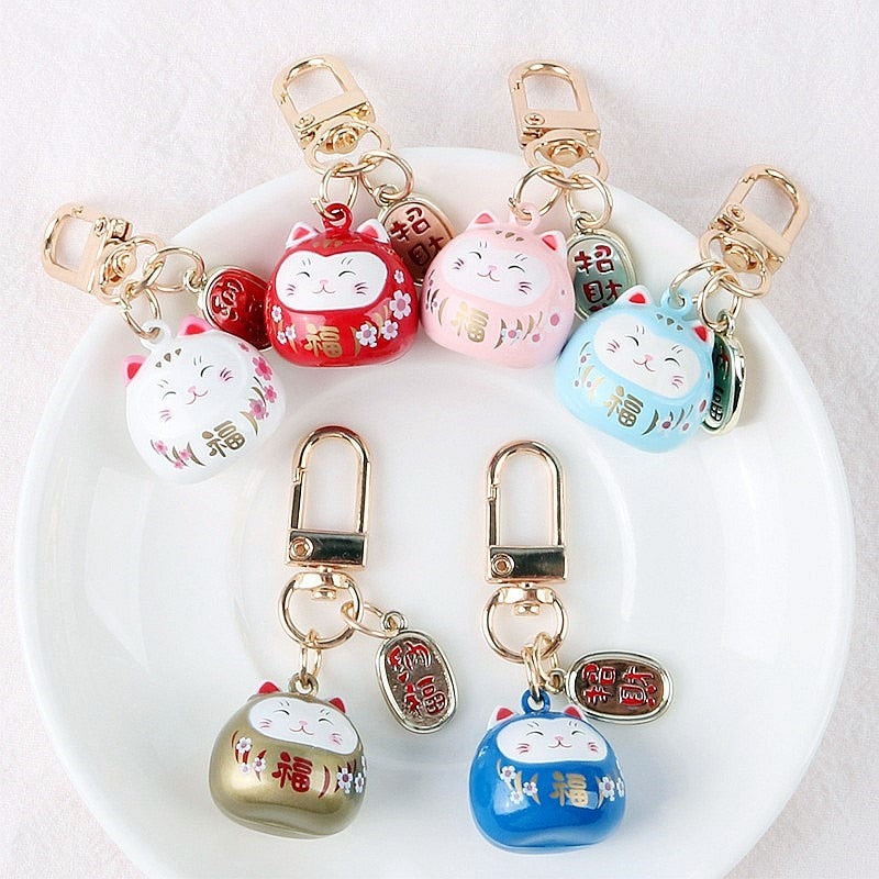 Cute Japanese Cat Keychain
