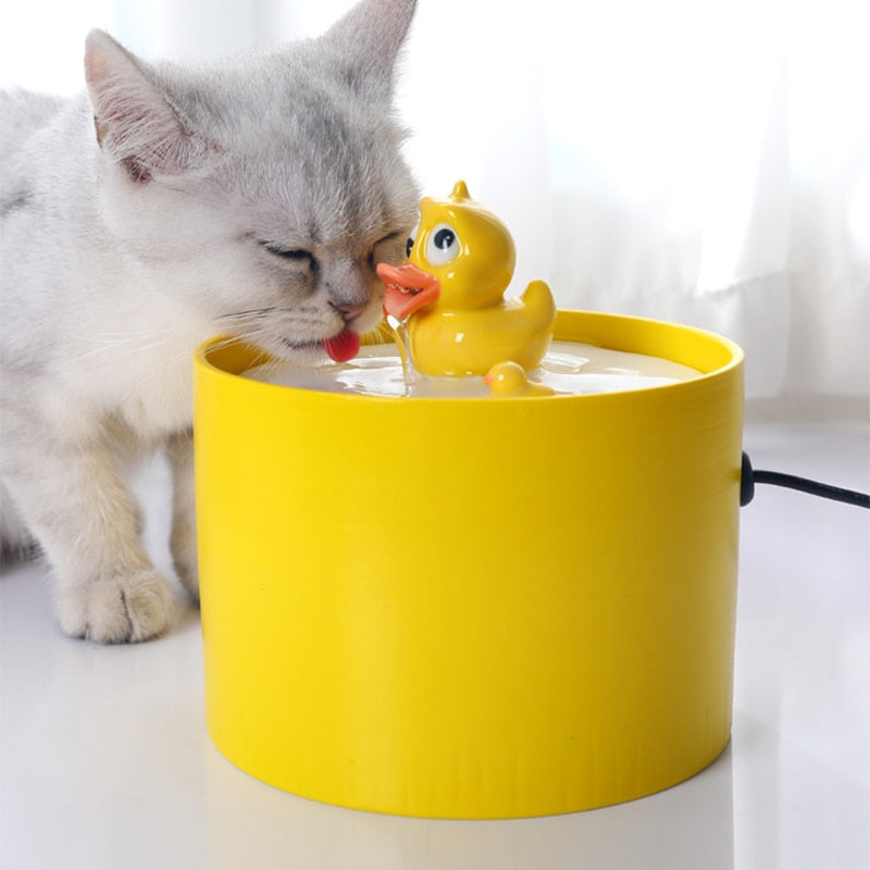 Duck Cat Water Fountain