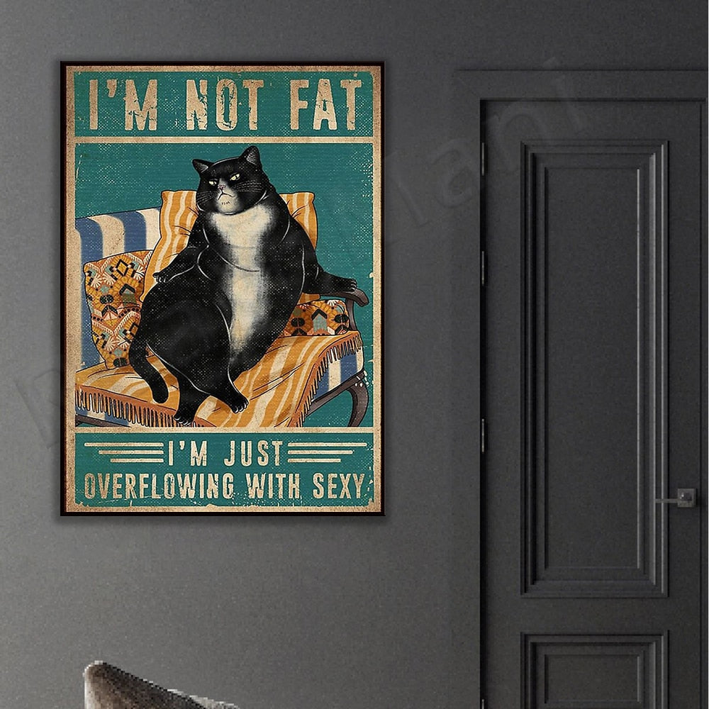Fat Cat Wall Art