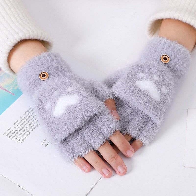 Fingerless Cat Gloves