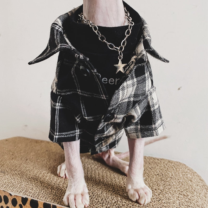Flannel Shirt for Cat