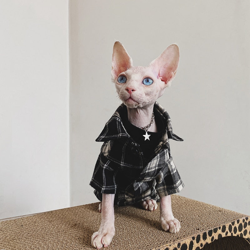 Flannel Shirt for Cat
