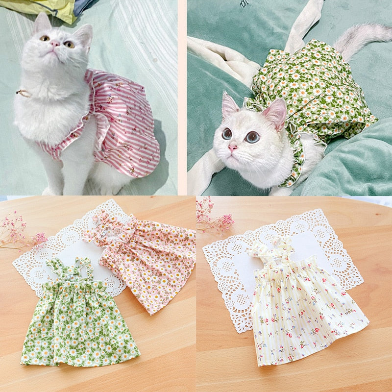 Floral Cat Clothes