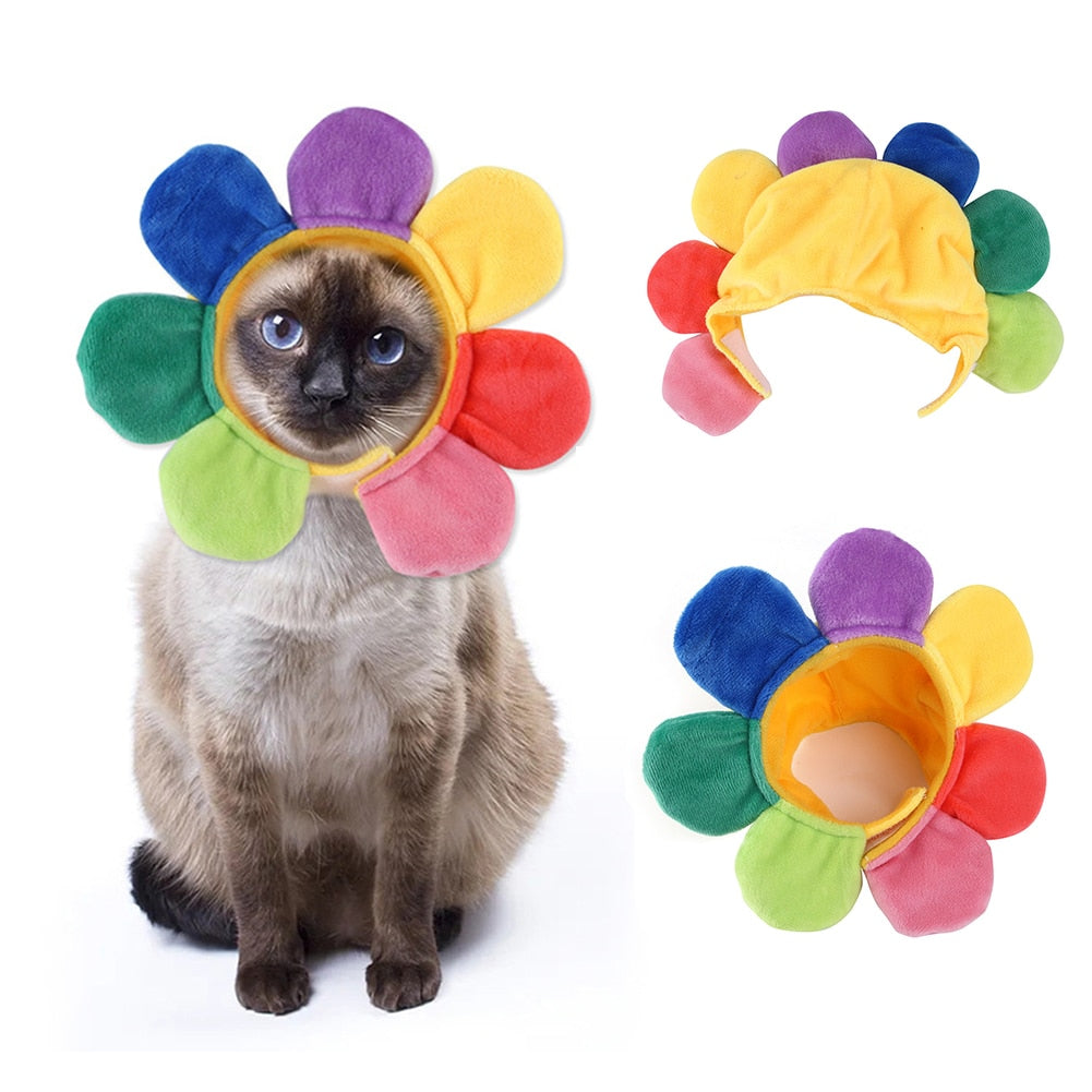 Flower Hat for Cats