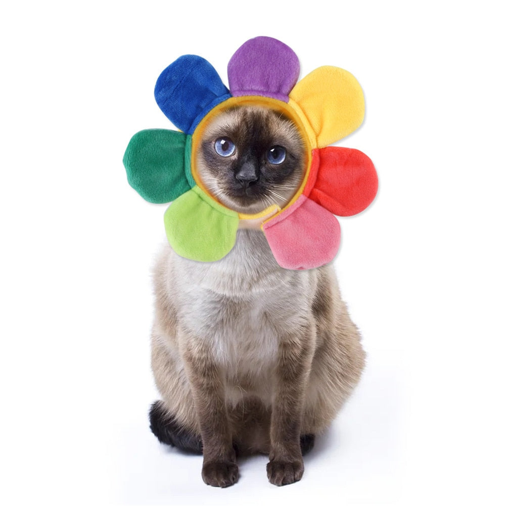 Flower Hat for Cats