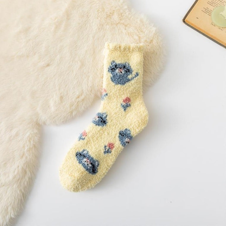 Fluffy Cat Socks