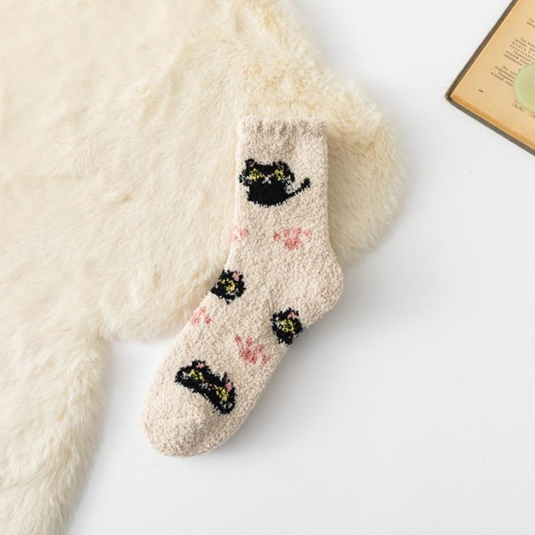 Fluffy Cat Socks