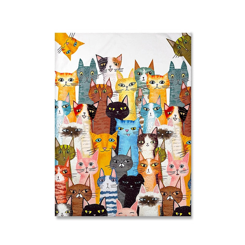 Framed Cat Wall Art