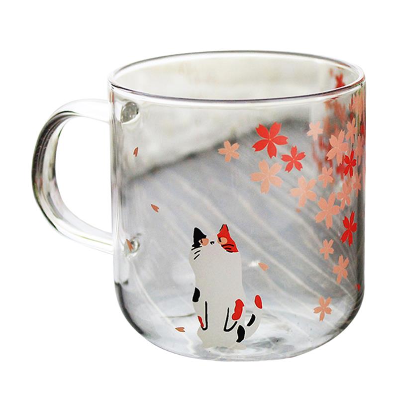 Glass Cat Mug