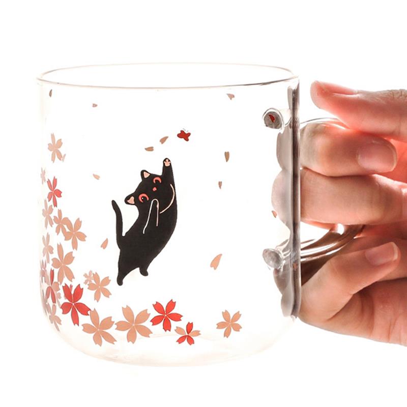 Glass Cat Mug
