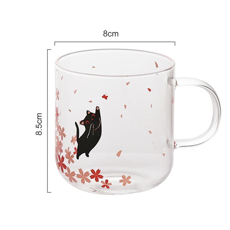 Glass Cat Mug