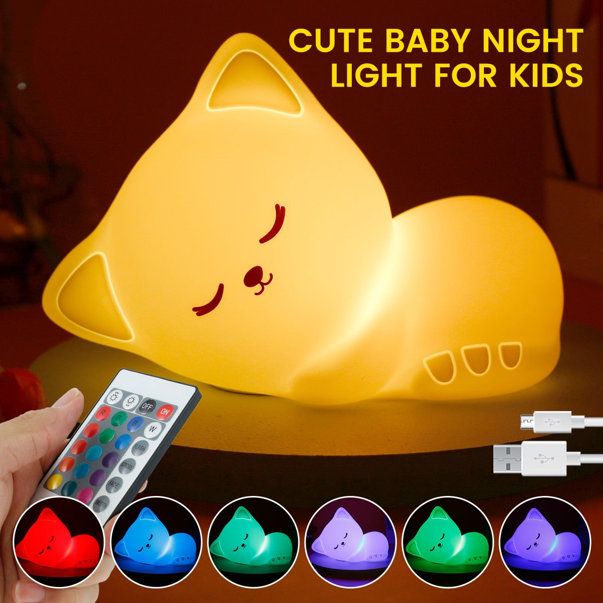 Glow Cat Night Light