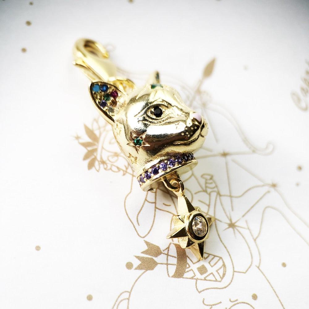 Gold Cat Charm