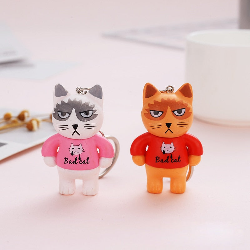 Grumpy Cat Keychain