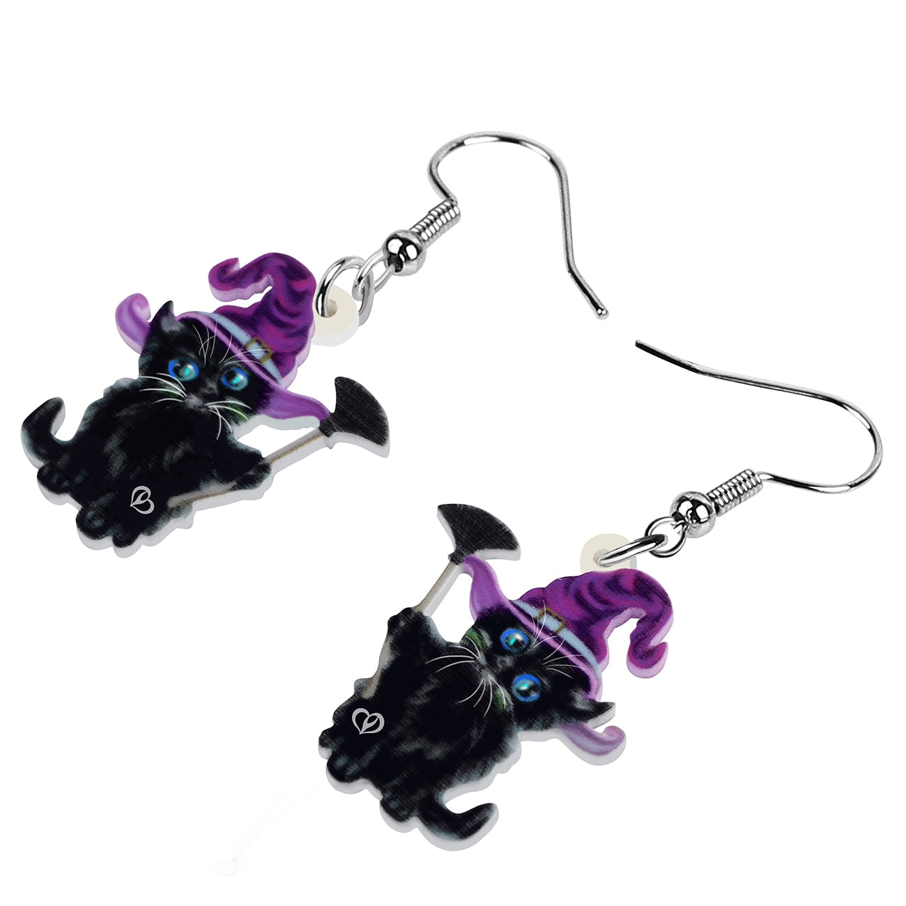 Halloween Black Cat Earrings