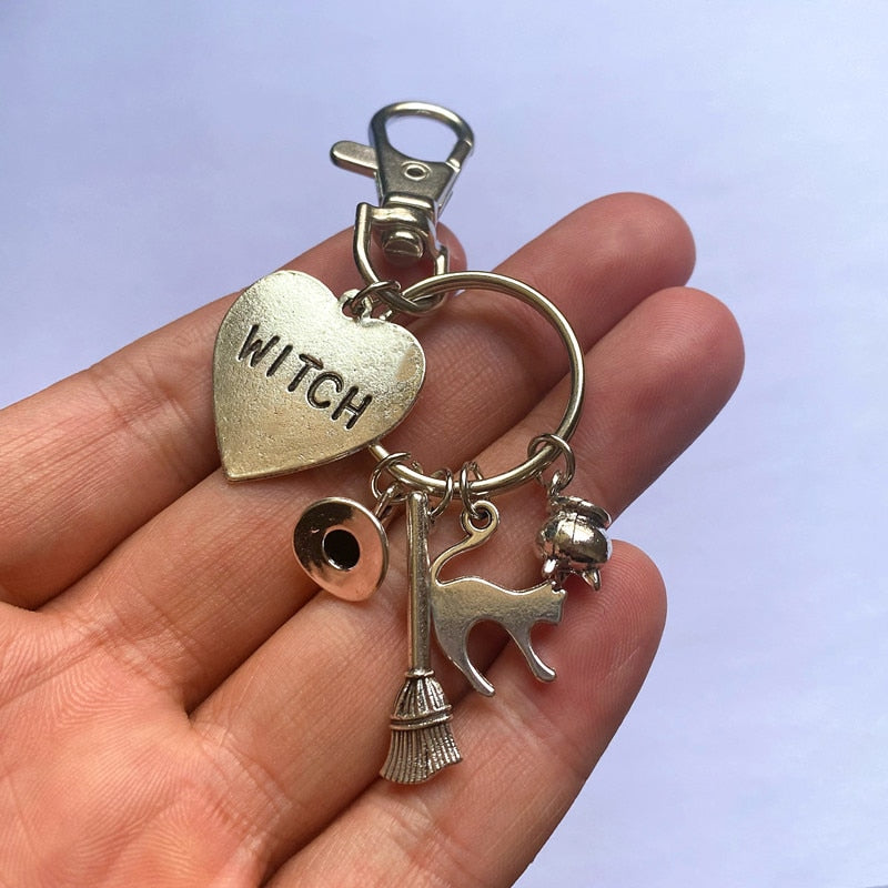 Halloween Cat Keychain